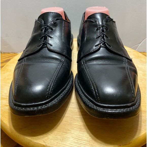 Allen Edmonds Hillcrest Mens Size 10 Black Leather Lace Up Oxford Dress Shoe - Picture 2 of 8